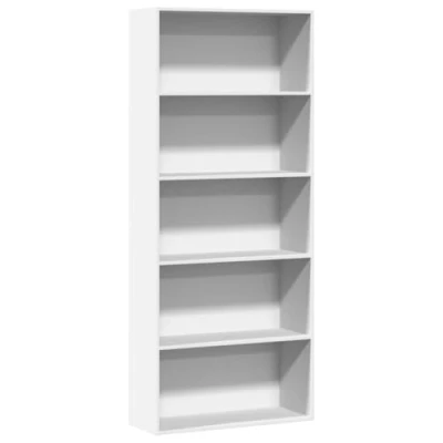 Image de vidaXL Bibliothèque blanc 80x30x189 cm bois d&#039;ingénierie3314669