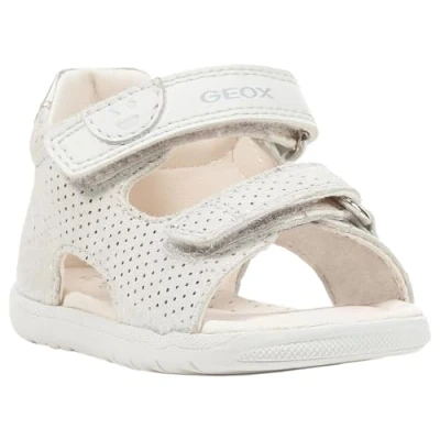 Afbeelding van Geox Sandales B Macchia Gir pour fille, Off White Lt Silver, 26 EU