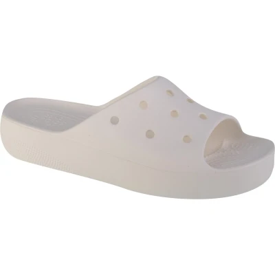Afbeelding van Crocs Classic Platform Slide Muiltjes, Dames, Maat: 36/37, White Kunststof