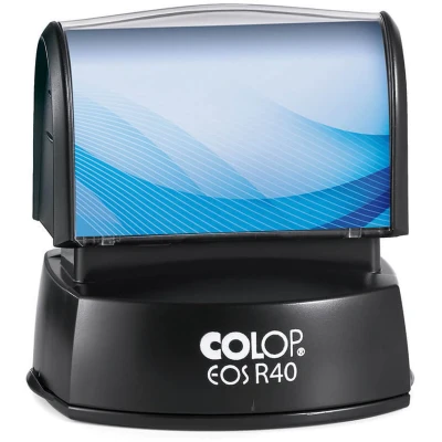 Afbeelding van colop Stempel eos r 40 flashsysteem rond zwart inc