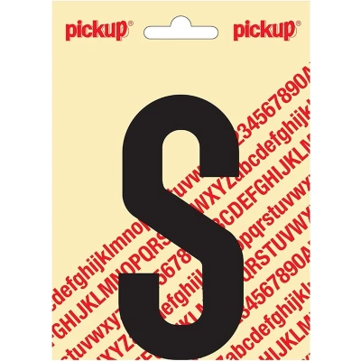 Afbeelding van Plakletter Nobel Sticker zwarte letter S Pickup