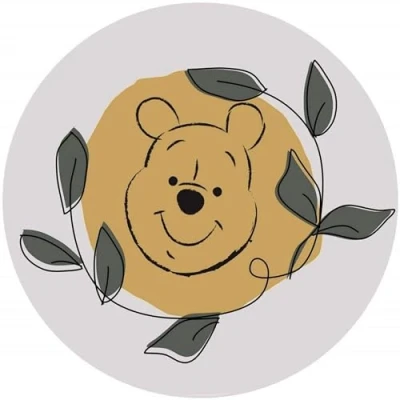 Afbeelding van Disney Komar DOT DD1 037 Winnie Poeh Garland fotobehang 125 cm rond zelfklevend