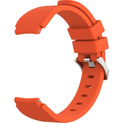 Afbeelding van imoshion Flexibel Siliconen 20 mm bandje Geschikt voor Samsung Galaxy Watch 6 (Classic) / 5 (Pro) 4 3 Garmin Venu 2 plus Sq Forerunner 245 55 Oranje