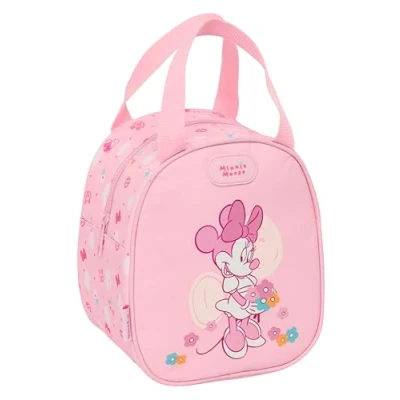 Afbeelding van Thermische Snacktas Minnie Mouse Baby Roze 19 x 22 14 cm