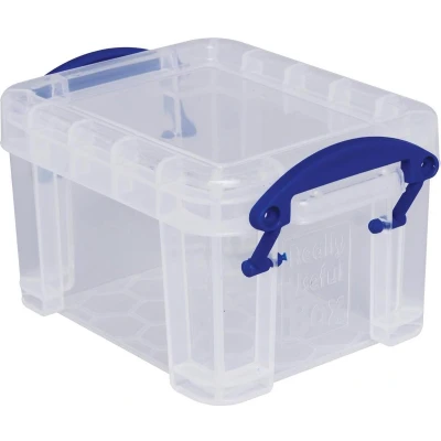Afbeelding van Really Useful Box 0,14 liter, transparant opbergdoos