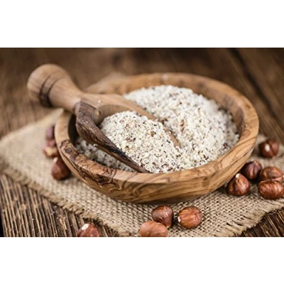 Afbeelding van hazelnootpoeder 1 kg natuurlijke gedroogde vruchten gemalen tot poeder 100% oorsprong Rauw Ideaal voor recepten of dessertvulling niet gegrild Dorimed