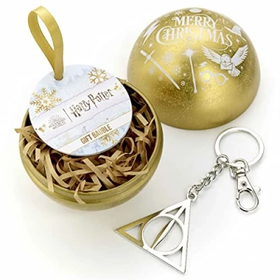 Afbeelding van The Carat Shop Merry Christmas Bauble and Keychain Harry Potter