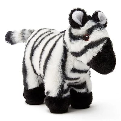 Afbeelding van Zappi Co 100% gerecycled pluche zebraspeelgoed (lengte 23 cm) Zachte en knuffelige diercollectie Milieuvriendelijk Voor pasgeborenen eerste kinderen