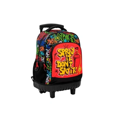 Afbeelding van Schoolrugzak met Wielen Toybags Grafitti
