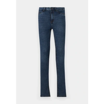Afbeelding van Noisy May Nmcallie Jeans Skinny Fit, Dames, Maat: 25x30, Dark blue denim