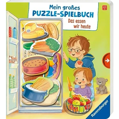 Afbeelding van Mein großes Puzzle Spielbuch: Das essen wir heute