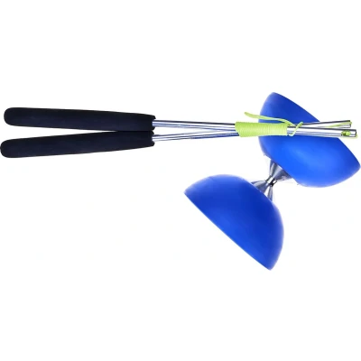 Afbeelding van Eureka Rubber Diabolo met Aluminium Stokken Donkerblauw