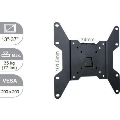 Afbeelding van Vivolink VLMW1337, 33 cm (13&quot;), 94 (37&quot;), 35 kg, 50 x mm, 200 Zwart