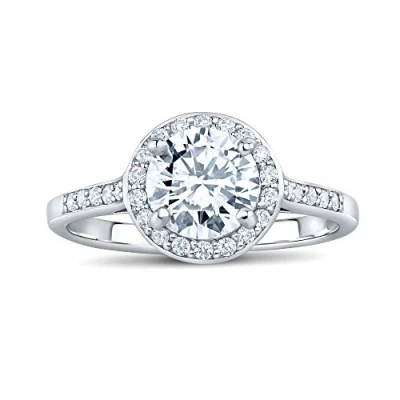 Afbeelding van SILVEGO Verlovingsring SKYE van 925 sterling zilver met Swarovski zirkonia, Zilver, Zirkonia