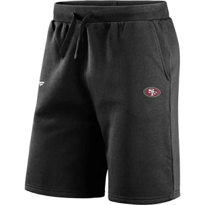 Afbeelding van Fanatics NFL San Francisco 49ers Primary Logo Fleece Shorts Kleur: Zwart, zwart.