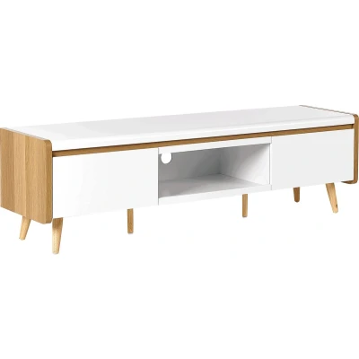Afbeelding van CUSTER TV meubel Wit MDF