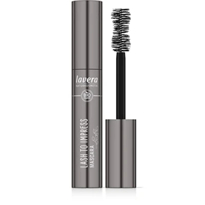 Afbeelding van lavera Lash to Impress Mascara, zwart, biologische aloë vera en arginine, veganistisch, ultra volume (1 x 14 g)