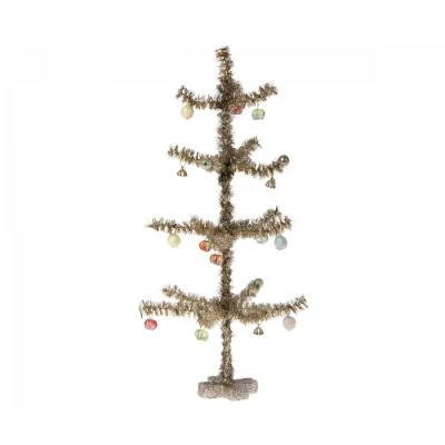 Afbeelding van Maileg decoratie pixie kerstboom goud 25 cm