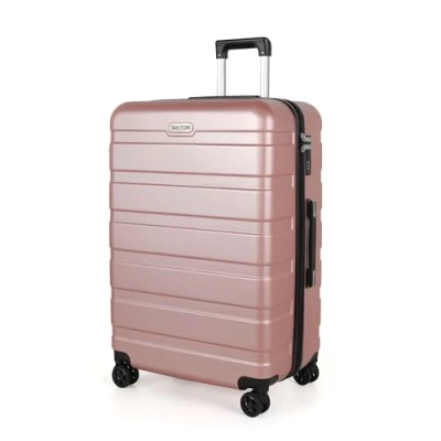 Afbeelding van TAN.TOMI Kofferset 95L Handbagage Ruimbagage Cijferslot Reiskoffer met Wielen Rosé Goud