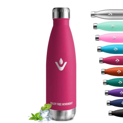 Afbeelding van 750 ml thermosfles, roestvrijstalen fles, BPA vrij, herbruikbaar, lekvrij, thermosfles voor kinderen, meisjes, school, reizen, volwassenen, outdoor, dubbelwandig geïsoleerd