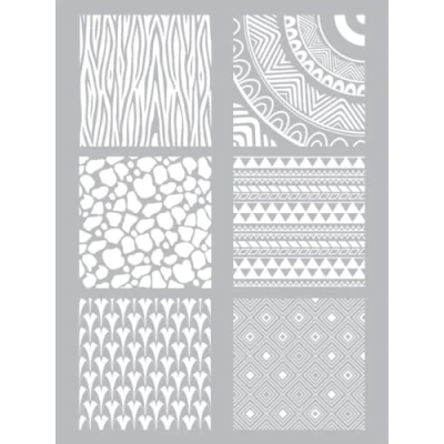 Afbeelding van Sjabloon voor polymeerklei, 11,4 x 15,3 cm, etnisch