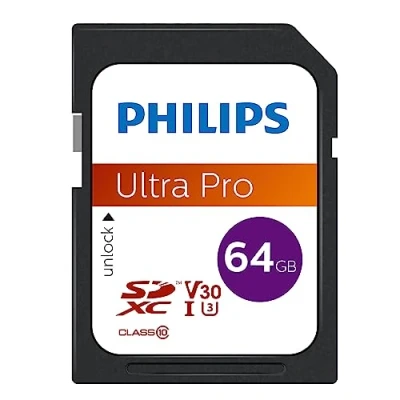 Afbeelding van Philips FM64SD65B SDXC kaart 64GB Class 10 UHS I U3