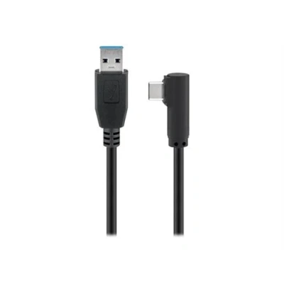 Image de goobay Câble USB type A (M) pour C incliné 3.0 1.5 m rond noir