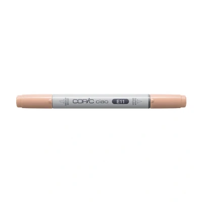 Image de COPIC Ciao E11, Bareley Beige, Twin Marker avec une pointe moyenne et pinceau