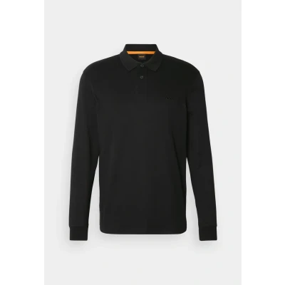 Afbeelding van BOSS LONG Poloshirt, Heren, Maat: 5XL, Black