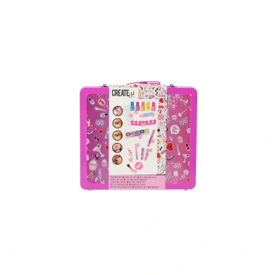 Afbeelding van Create It! Make Up Koffer Tin Neon En Glitters 1 stuk