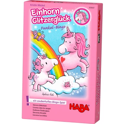 Afbeelding van Haba Bingospel Einhorn Glitzerglück Funkel bingo (du)