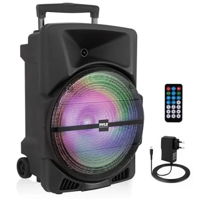 Afbeelding van Pyle Partybox Grote Bluetooth Luidspreker 1200W LED verlichting