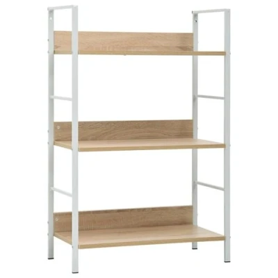 Afbeelding van Boekenkast met 3 schappen 60x27,6x90,5 cm spaanplaat eikenkleur
