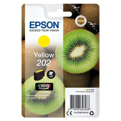 Image de Epson 202 4.1 ml jaune original cartouche d&#039;encre pour Expression Premium XP 6000 6005 6100 6105