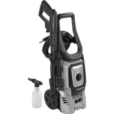 Afbeelding van Powerplus Elektrische Hogedrukreiniger POWXG90406 1400 W Terrasreiniger, start/stop functie, max. druk van 110 bar en temperatuur 50 C,5 m slang accessoires inbegrepen, Reinigen auto&#039;s, meubelen fiets
