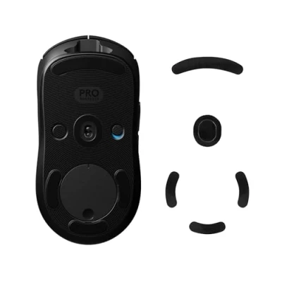 Afbeelding van kwmobile muis voeten sticker geschikt voor Logitech G Pro Wireless Gaming Computermuis glijder Stickers in zwart