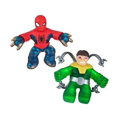 Afbeelding van Bandai Heroes of Goo Jit Zu Marvel actiefiguur 2 stuks Spiderman VS DR Octopus, meerkleurig CO41378