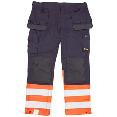 Afbeelding van Blaklader Multinorm inherent werkbroek 1489 1513 Marineblauw/Oranje C64