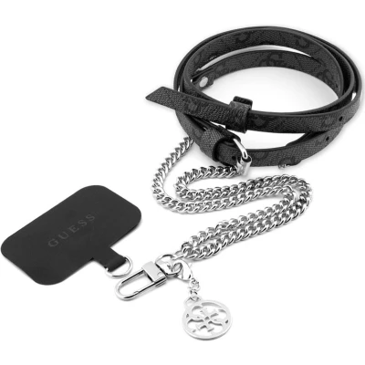 Afbeelding van Guess CBDY Strap Universeel Telefoon Koord Verstelbare Smartphone Ketting 150CM 4G Chain Zwart