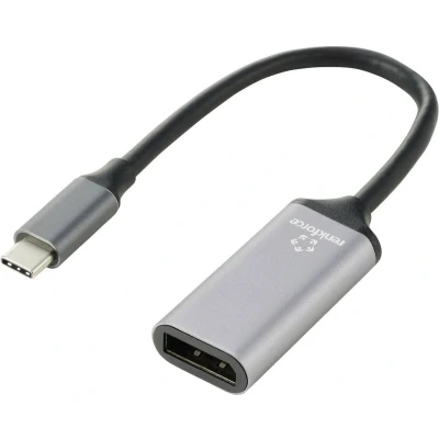 Afbeelding van Renkforce RF 5397866 USB C displaykabel / DisplayPort Adapterkabel stekker, bus 0.15 m Zwart Afgeschermd (dubbel)