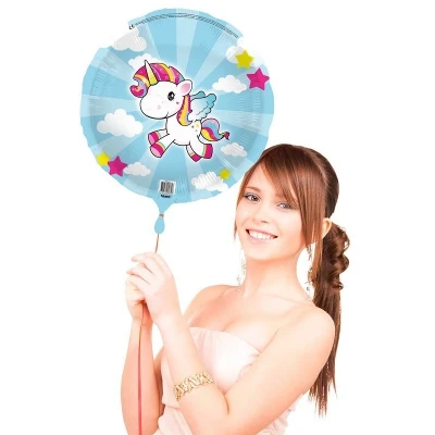 Image de Ballon en Aluminium Licorne Enfants 45cm par unité