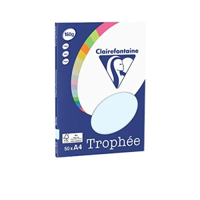 Afbeelding van Clairefontaine Trophée blauw Kopieerpapier A4 160 gram 50 vellen