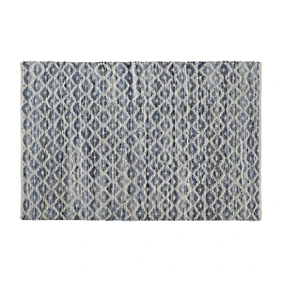 Afbeelding van Tapijt DKD Home Decor Blauw Wit (120 x 180 1 cm)
