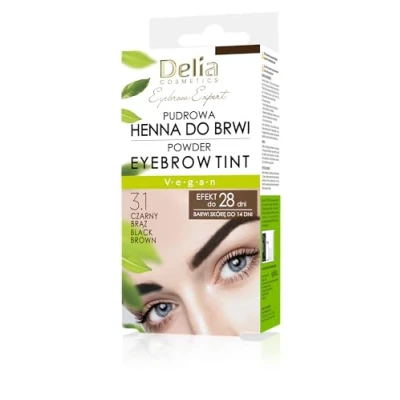 Afbeelding van Delia Cosmetics Wenkbrauwkleur poeder (donkerbruin)