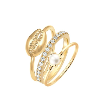 Afbeelding van Elli Ring, Dames, Maat: 56, Gold
