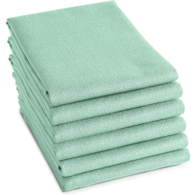 Afbeelding van DDDDD 6x Theedoek Logo 60x65 cm Pastel Groen Set van 6 stuks