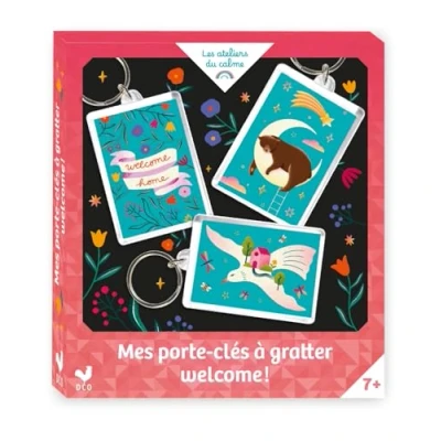Afbeelding van MES PORTE CLES A GRATTER WELCOME (3 CLES)