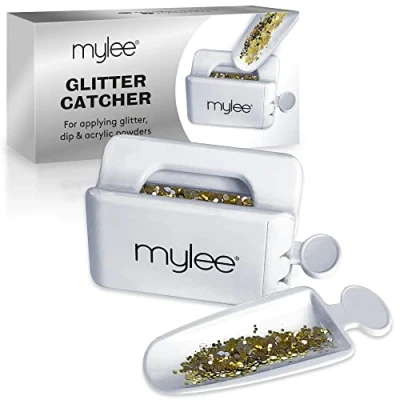 Afbeelding van Mylee glitter sensor, twee dienbladen, gebruik van pailletten, acrylpoeder en weken, poeder dips, inweekpoeder, veganistisch dierproefvrij