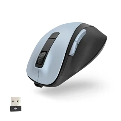 Afbeelding van Hama Ergonomische muis Radiografisch Optisch Blauw 6 Toetsen 1600 dpi Ergonomisch, Oplaadbaar