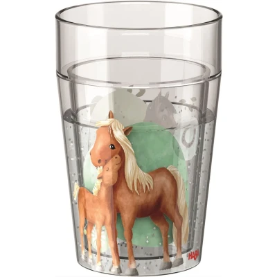 Afbeelding van Haba glitterbeker Paarden